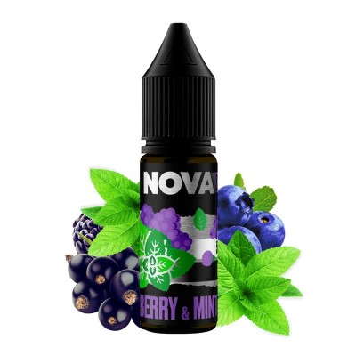 Рідина NOVA Salt 15ml/30mg Berry&Mint - купити