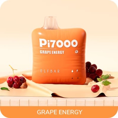 Одноразова POD система ELF BAR Pi7000 Grape Energy на 7000 затяжок - купити