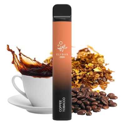 Одноразова POD система ELF BAR 2000 Coffee Tobacco на 2000 затяжок - купити