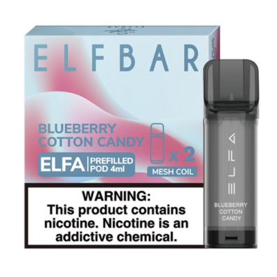 Картридж ELF BAR ELFA 50mg/4ml Blueberry Cotton Candy - купити