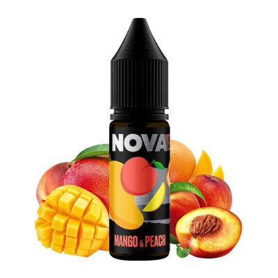 Рідина NOVA Salt 15ml/30mg Mango&Peach - купити