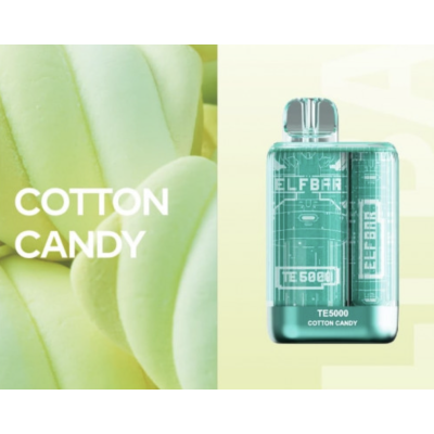 Одноразова POD система ELF BAR TE5000 Cotton Candy на 5000 затяжок - купити