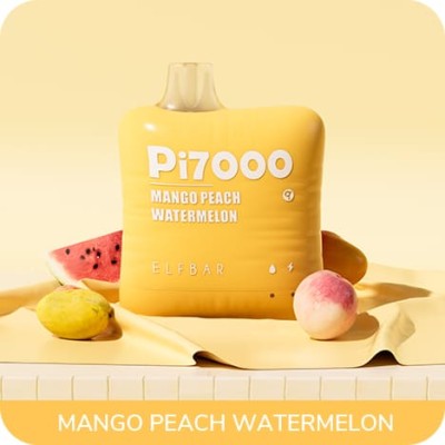 Одноразова POD система ELF BAR Pi7000 Mango Peach Watermelon на 7000 затяжок - купити