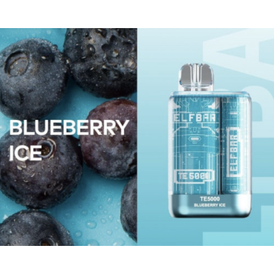 Одноразова POD система ELF BAR TE5000 Blueberry Ice на 5000 затяжок - купити