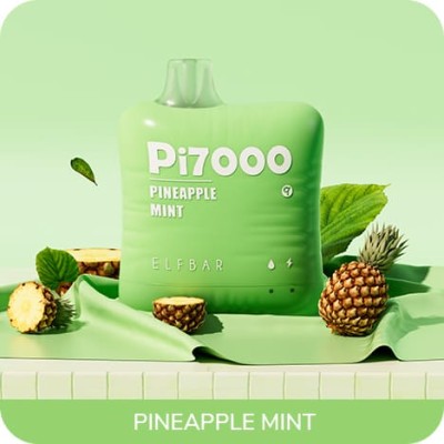 Одноразова POD система ELF BAR Pi7000 Pineapple Mint на 7000 затяжок - купити