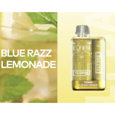 Одноразова POD система ELF BAR TE5000 Blue Razz Lemonade на 5000 затяжок - купити