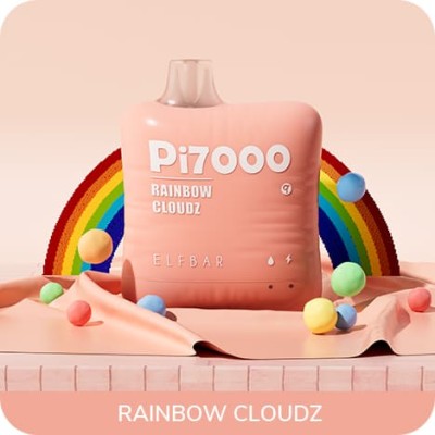 Одноразова POD система ELF BAR Pi7000 Rainbow Cloudz на 7000 затяжок - купити