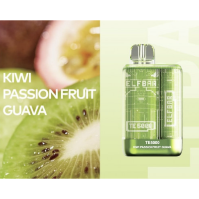 Одноразова POD система ELF BAR TE5000 Kiwi Passion Fruit Guava на 5000 затяжок - купити