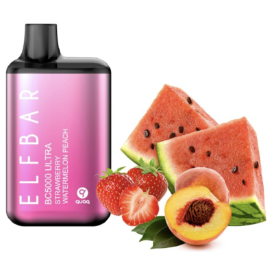 Одноразова POD система ELF BAR BC5000 ULTRA Strawberry Watermelon Peach на 5000 затяжок - купити