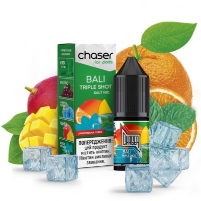 Рідина Chaser For Pods Salt 10 мл 60 мг - Bali Triple Shot - купити