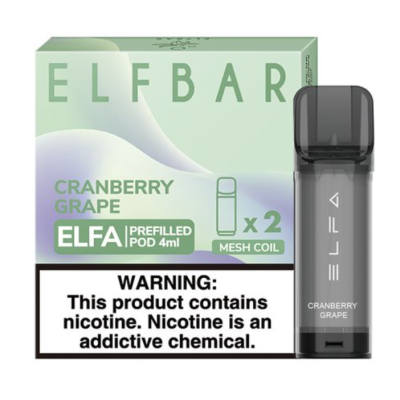 Картридж ELF BAR ELFA 50mg/4ml Cranberry Grape - купити