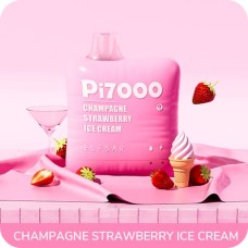 Одноразова POD система ELF BAR Pi7000 Champagne Strawberry Ice Cream