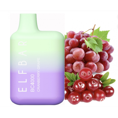 Одноразова POD система ELF BAR BC4000 Cranberry Grape на 4000 затяжок - купити