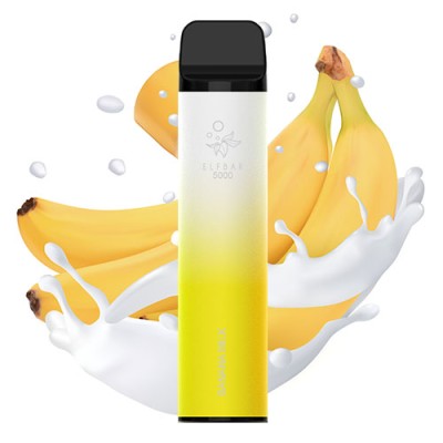 Одноразова POD система ELF BAR 5000 Banana Milk на 5000 затяжок - купити
