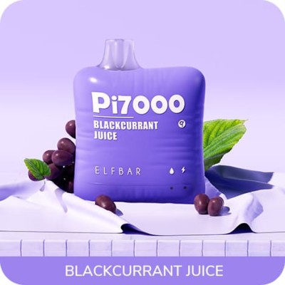 Одноразова POD система ELF BAR Pi7000 Blackcurrant Juice на 7000 затяжок - купити