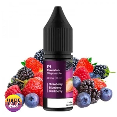 Рідина Flavorlab P1 10 мл, 50 мг - Strawberry Blueberry Blackberry - купити