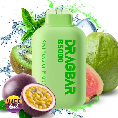 Одноразова POD система DragBar B5000 - Kiwi Passion Fruit Guava на 5000 затяжок - купити