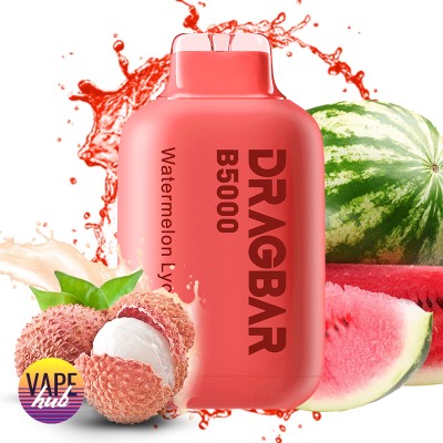 Одноразова POD система DragBar B5000 - Watermelon Lychee на 5000 затяжок - купити