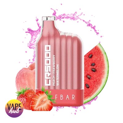 Одноразова POD система Elf Bar CR5000 - Peach Strawberry Watermelon на 5000 затяжок - купити