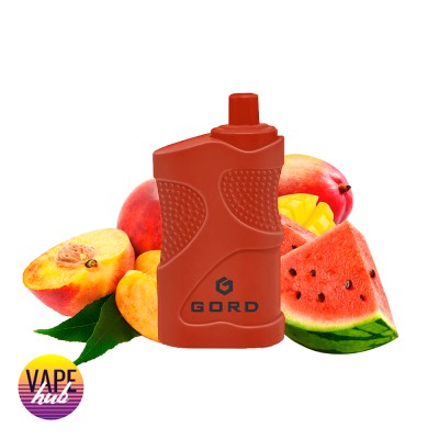 Одноразова POD система Gord 4000 - Peach mango watermelon на 4000 затяжок - купити