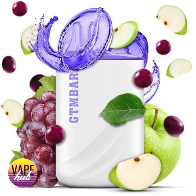 Одноразова POD система GTM Bar Porter 5000 - Sour Grape Apple на 5000 затяжок - купити