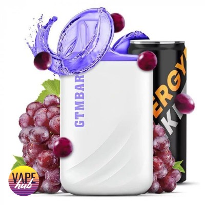 Одноразова POD система GTM Bar Porter 5000 - Grape Energy на 5000 затяжок - купити