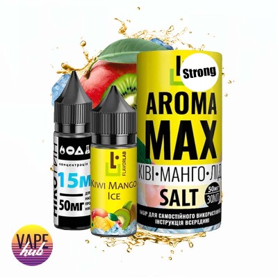 Набір Aroma MAX Salt Strong 30 мл 50 мг - Kiwi Mango Ice - купити