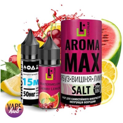 Набір Aroma MAX Salt 30 мл 50 мг - Watermelon Cherry Lemon - купити