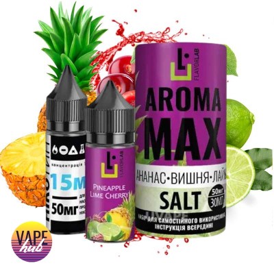 Набір Aroma MAX Salt 30 мл 50 мг - Pineapple Cherry Lime - купити
