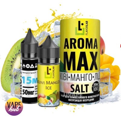 Набір Aroma MAX Salt 30 мл 50 мг - Kiwi Mango Ice - купити
