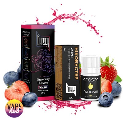 Набір Chaser Black 30 мл 50 мг - Strawberry Blueberry - купити