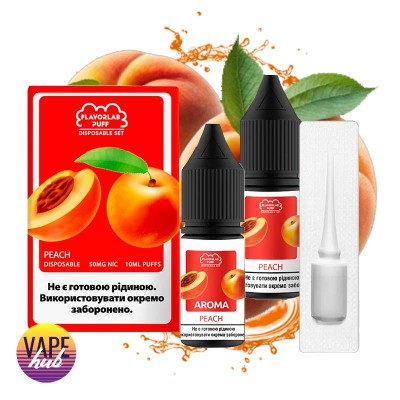 Набір Flavorlab Disposable Puff 10 мл 50 мг - Peach - купити