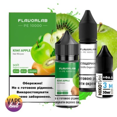 Набір Flavorlab PE 10000 30 мл 50 мг - Kiwi Apple - купити