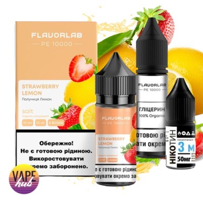 Набор Flavorlab PE 10000 30 мл 50 мг - Strawberry Lemon - купити