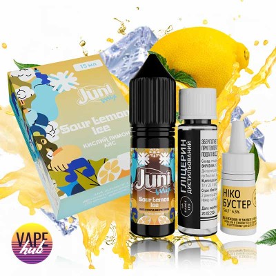 Набір Juni Mix (Hybrid) 15 мл 65 мг - Sour Lemon Ice - купити
