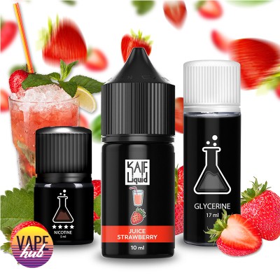 Набір Kaif Liquid 30 мл 25 мг - Juice Strawberry - купити