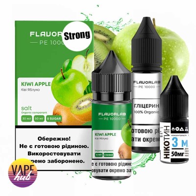 Набір Flavorlab PE 10000 Strong 30 мл 50 мг - Kiwi Apple - купити