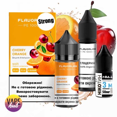 Набор Flavorlab PE 10000 Strong 30 мл 50 мг - Cherry Orange - купити