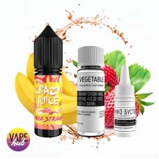 Набір Crazy Juice 15 мл 50 мг - Banana Strawberry
