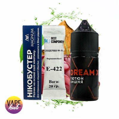 Набір Dream X 30 мл 65 мг - Тютюн Вишня - купити