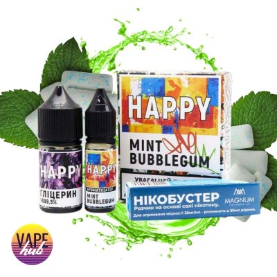 Набір HAPPY 30 мл 50 мг - Mint Bubblegum - купити