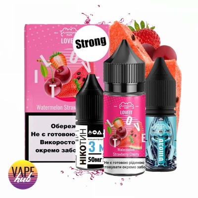Набор Flavorlab Love it Strong 30 мл 50 мг - Watermelon Strawberry Cherry - купити