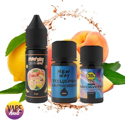Набір New Way Black 15 мл 65 мг - Lemon Peach - купити